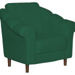 Кресло отдыха "Ника" Новое (CATANIA IZUMRUD,CATANIA IZUMRUD,Орех (Лак))