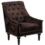 Кресло отдыха "ПРАДО" (PLUSH CHOCOLATE,PLUSH CHOCOLATE,Венге (Лак))