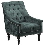 Кресло отдыха "ПРАДО" (PLUSH DUSTY GREEN,PLUSH DUSTY GREEN,Венге (Лак))