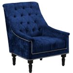 Кресло отдыха "ПРАДО" (PLUSH SAPFIR,PLUSH SAPFIR,Венге (Лак))