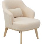 Кресло отдыха "Комфорт-5" Низкая спинка (BARNI CREAM,BARNI CREAM,Бесцветный (Лак))