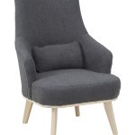 Кресло отдыха "Комфорт-5" Высокая спинка (BARNI GREY,BARNI GREY,Бесцветный (Лак))