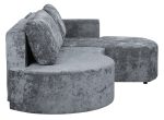 Мягкий угол "Каир" (Левый) (PLUSH GRAPHITE,PLUSH GRAPHITE) — изображение 3