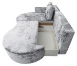 Мягкий угол "Каир" (Правый) (PLUSH SILVER,PLUSH SILVER) — изображение 10