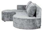 Мягкий угол "Каир" (Правый) (PLUSH SILVER,PLUSH SILVER) — изображение 3
