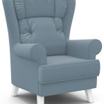 Кресло отдыха "Комфорт-2" (CATANIA DUSTY BLUE,CATANIA DUSTY BLUE,Снег (Лак))