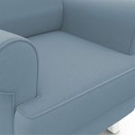 Кресло отдыха "Комфорт-2" (CATANIA DUSTY BLUE,CATANIA DUSTY BLUE,Снег (Лак)) — изображение 5