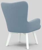 Кресло отдыха "Комфорт-7" (CATANIA DUSTY BLUE,CATANIA DUSTY BLUE,Снег (Лак)) — изображение 4
