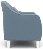 Кресло отдыха "Комфорт-4" (CATANIA DUSTY BLUE,CATANIA DUSTY BLUE,Снег (Лак)) — изображение 3