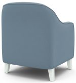 Кресло отдыха "Комфорт-4" (CATANIA DUSTY BLUE,CATANIA DUSTY BLUE,Снег (Лак)) — изображение 4