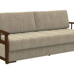 Диван "БАРОН" (CORTEX BEIGE,CORTEX BEIGE,Орех (Лак))